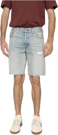 Levi's Bermuda Shorts - Heren - Denim shorts - Blauw - W29 - Katoen - Korte Broeken