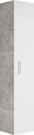 Badplaats Columna De Ba&ntilde;o Pluto 30 X 30 X 150 Cm - Hormig&oacute;n Con Blanco - M