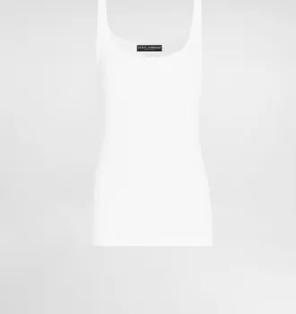 Dolce & Gabbana Canotta - Woman T-shirts And Sweatshirts White Cotton 36