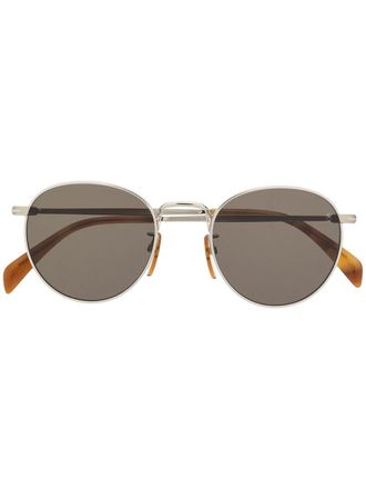 Eyewear by David Beckham Zonnebril met rond montuur - Zilver