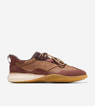 Cole Haan Mens 6.ZER&Oslash;GRAND Quick-On Leather Sneakers - Brown Size 10.5
