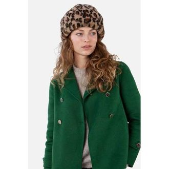 Barts muts met panterprint Cherrybush bruin