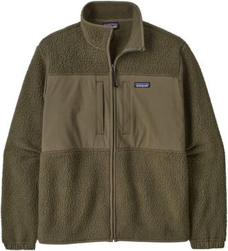 Patagonia Retro Pile Patch Jacket Fleecejacke f&uuml;r Herren | oliv/braun