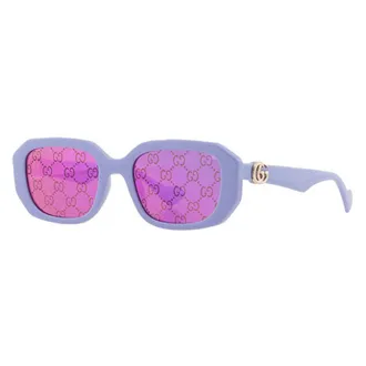 Gucci GG1535S004 Logo-Print Tinted Lenses Sunglasses - Purple