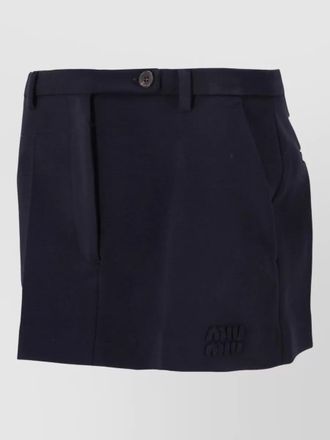 Miu Miu stretch jersey mini skirt
