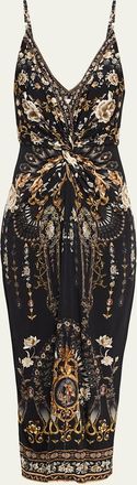 Camilla Flamenco Folklore Strappy Twist-Front Dress