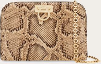Ferragamo Women Diana clutch Beige