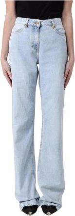 Elisabetta Franchi Dames, Jeans, Blauw, Maat: W27 Katoen