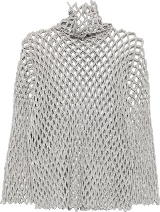 Sportmax Open-knit Funnel-neck Sweater