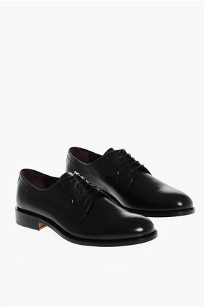 Corneliani Brushed Leather Derby Shoes size 44,5