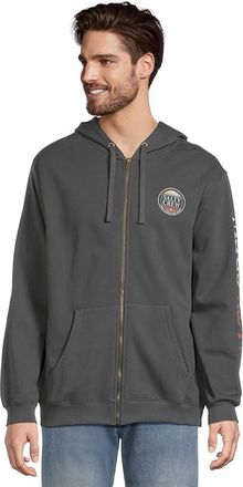 Salty Crew Simple Fade Zip Fleece Mens Sweatshirt Charcoal : 2XL, Cotton/Fleece/Polyester