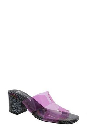 Bellini Faze Transparent Block Heel Sandal in Pink at Nordstrom Rack, Size 9.5