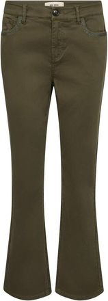 Mos Mosh MMWillow Chino Pant - Dames - Wijde Broeken - Groen - W26 - Leer - Broeken