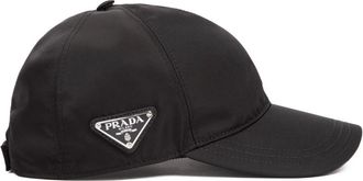 Prada Caps, female, Black, Size: S Black Baseball Cap Womens Accessories