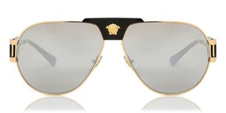 Versace VE2252 Asian Fit 10026G Mens Sunglasses Gold Size 63