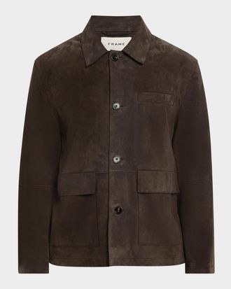 Frame Denim Men & apos;s Suede Chore Coat
