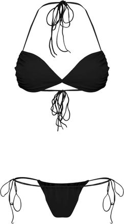 Amir Slama Set bikini a triangolo - Nero