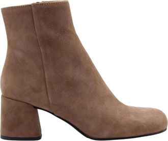 Donna Lei Eloise Enkellaarsjes - Dames - Laarzen met Hak - Bruin - 37 EU - Schoenen
