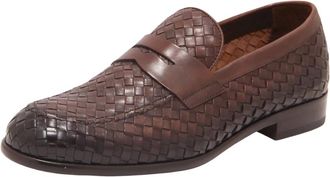 Doucal's Adler Woven Loafer - Heren - Schoenen - Bruin - Maat: 42 EU Leer