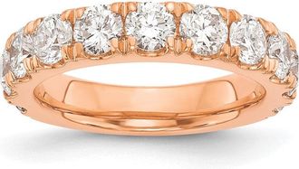 Diamond2Deal 14k Gold Lab Grown Diamond Wedding Band Ring 2Ct Clarity- VS Color- G-H