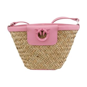 Pinko Rosa Schoudertas - Dames - Schoudertassen - Roze - ONE Size - Leer - Tassen