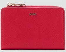 Mango Portafoglio piccolo effetto Saffiano rosso - Donna - Taglia unica - MANGO