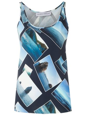 Gloria Coelho Canotta con stampa - Blu