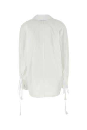 Gucci Womens White Cotton Shirt Exterior: Camicie