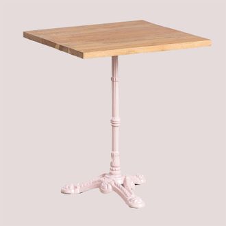 Sklum Mesa De Bar Cuadrada En Madera De Acacia Vienna Sklum