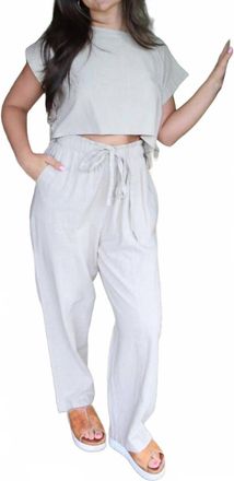 Elan Dune Lounge Pants In Soft Sand