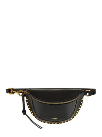 Isabel Marant Marsupio Skano Crescent Studded Leather Belt Bag