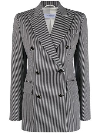Max Mara Blazer met puntige revers - Blauw