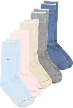 Tommy Hilfiger 5-Pack Dress Socks in Light Pink Assorted at Nordstrom Rack
