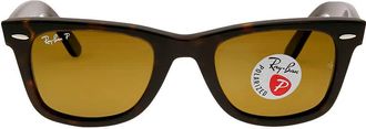 Ray-Ban Original Wayfarer Classic Polarized Brown Classic B-15 Unisex Sunglasses RB2140 902/57 50