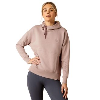 Ariat Womens Rabere Hoodie Long Sleeve in Purple Dove, Size X-Large, by Ariat