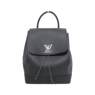 Louis Vuitton Black Leather Backpack (Pre-Owned)