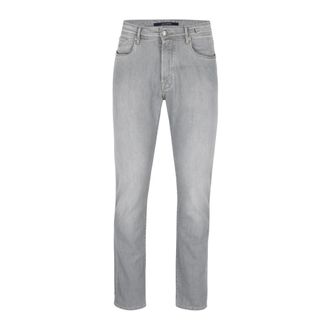 Atelier Noterman Slim-fit Jeans - Heren - Jeans - Grijs - Maat: W33 L32 Leer