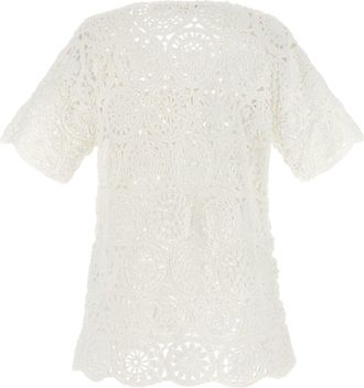 Comme Des Gar&ccedil;ons Womens White Cotton T-Shirt