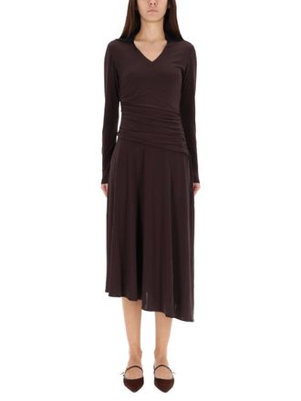 Tory Burch Tory Burch Asymmetrical Midi Dress