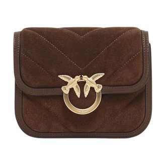 Pinko Pinko, Dames, Tassen, Bruin, Maat: ONE Size Katoen