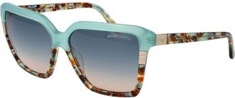 Guess Turquoise Acetaat Zonnebril