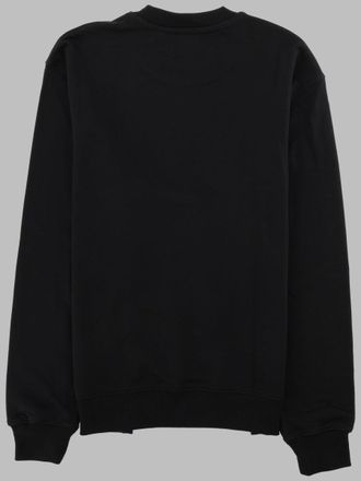 Versace Jeans Couture Baroque Logo Cotton Sweatshirt - Black