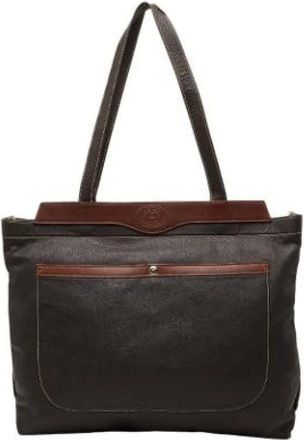 Gucci Pre-owned Tote Bags, female, Brown, Size: ONE SIZE Pre-owned Leather Tote Bag