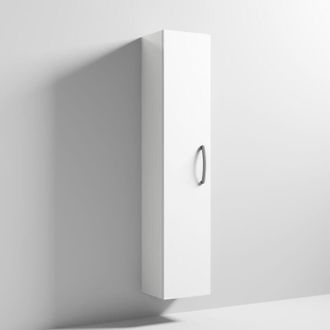 Nuie Nuie - Athena Wall Hung 1-Door Tall Unit 300mm Wide - Gloss White