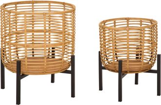 Dmora Vase Bocas Dmora, En Bois Ch&ecirc;ne Marron