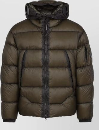 C.P. Company down hooded quilted puffer jacket
