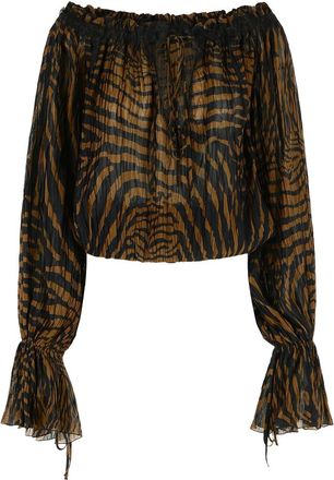 Blumarine Zebra-pattern Blouse