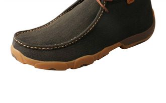 Twisted X Boots Mens Chukka Driving Moccasin In Charcoal