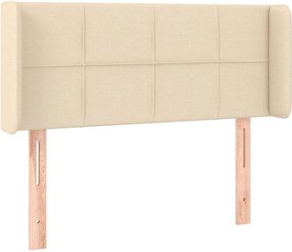 vidaXL Cabecero Con Led De Tela Crema 93x16x78/88 Cm Vidaxl