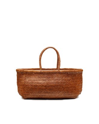 Dragon Diffusion Large Handwoven Basket Tote in Buffalo Calf Leather